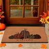 Lanpn 42x76cm Zerbino cocco Autunno, Welcome Zucca Quadretti Antiscivolo Gomma Naturale Tappeto Porta Ingresso Esterno Esterni Tappeto Antiscivolo Zerbino Ingresso Thanksgiving Decorazioni