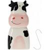 MIJOMA Umidificatore evaporatore d'acqua a forma di simpatico animale, in ceramica, pratico ed ecologico - capacità 200ml, migliora il clima interno (mucca)
