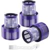 LIAILA 3 pezzi Filtri e 1 spazzola per la pulizia per Dyson V10 SV12, per la serie Dyson V10 Ciclone, Absolute, Animal, Motorhead, Total Clean. Adatto per Filtro Dyson V10, sostituire #DY-969082-01