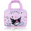 Roffatide Anime Kuromi Borsa per il pranzo per la scuola lavoro riutilizzabile isolato Lunch Box viaggio Picnic contenitore Lunch Box per ragazze ragazzi