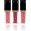Ted Baker Power Pout Trio, 3 lucidalabbra, delicato peonia, rosa trasparente e rosa smaltato, set regalo per donne, 3 x 4,34 ml