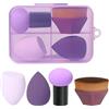 SruidyLady Set di 4 spugnetta trucco make up, spugne per il trucco viso