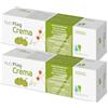 NUTRILEYA NutriFlog Crema 150ml (Pacco doppio, 2x75ml) - Sollievo per pelle sensibile con Cardiospermum, Zanthalene® e Acido Ialuronico - Tecnologia liposomiale - Dermatologicamente testata
