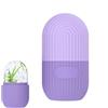 Alfven Rullo di ghiaccio per il viso, rullo di ghiaccio in silicone per il viso, massaggiatore per occhi e viso per ridurre i pori, schiarire le rughe, cura della pelle (viola)