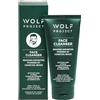 The Wolf Project Scrub Viso Uomo| Mousse Detergente Viso | Gel Detergente per Punti Neri | Pulizia Viso Punti Neri