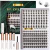 Lanciley Extension per ciglia, 154 pezzi, 10 - 18 mm, set di extension per ciglia, manga, ciglia naturali, clusters, volume ciglia, ciglia finte, set per lifting ciglia M32 + M35