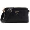 GUESS borsa a tracolla Cresidia II Mini Xbody Top Zip Bag Black Logo nero