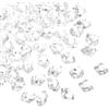 QUARKZMAN 2500pcs Sassi Ghiaccio Finti Cristalli Acrilici Trasparenti Pietre Gemme Splendenti Ghiaccio Tritato Diamanti Finti per Riempitivi Vasi