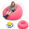 Umllpet Poltrona gonfiabile rosa per soggiorno e giardino | Pompa integrata per gonfiaggio rapido, pieghevole e impermeabile, ideale per spiaggia campeggio e uso domestico