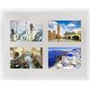 BD ART 28 x 35 cm Cornice multipla per 4 foto 10x15 cm, Bianco