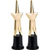 Boland 44165 - Stella Award, ca. 22 cm, oro, per carnevale, feste a tema o come coppa (Confezione da 2)