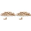 Wissner® imparare attivamente - Set di 200 personaggi/coni halma in colore naturale 24 x 12 mm - RE-Wood®
