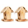 Windhager Silo di Cibo per Uccelli Cottage, mangiatoia per Uccelli, casetta per Uccelli, distributore di Cibo per Uccelli, 06912 (Confezione da 2)
