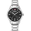 Swiss Military Hanowa Orologio da donna Manta Lady con cinturino in acciaio inox, data vetro zaffiro, Nero , Bracciale