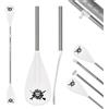 FunWater Paddle SUP - Stand Up Paddle regolabile 4 pezzi galleggiante in lega portatile 2 in 1 paddle leggero e galleggiante - durevole e ripiegabile - imbottitura efficiente, bianco
