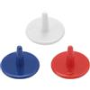 Wpppan 50 marcatori per palline da golf, 18 mm, in plastica, accessori in campo (colore casuale)