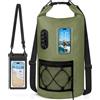 JUYANO Dry Bag Sacca Impermeabile 20L/30L, Sacca Stagna con Custodia Impermeabile Smartphone, Borsa da Spiaggia Galleggiante e Borse Impermeabili per Nuoto Campeggio Kayak Pesca per Uomini e Donne