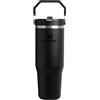 Stanley 1913 Flip Straw Tumbler 1.0 Borraccia Con Cannuccia 0.89L - Fredda Per 12 Ore - Borraccia Termica Senza BPA - Bottiglia Acqua Facile Da Trasportare - Lavabile In Lavastoviglie - Black 2.0