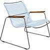 Houe - Poltrona bassa Click - Blu - Acciaio termolaccato - Designer Henrik Pedersen
