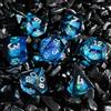 ORUZA Set di 7 dadi poliedrici Liquid Core D4 D6 D8 D10 D12 D20 D% DND dadi per dungeons and Dragons RPG MTG Pathfinder