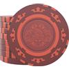 Bullets Playing Cards, 25 chips Clay Poker Corrado per set da poker, senza valori, 14 g, 4 cm di diametro, colore rosso..