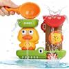 LIAILA Giochi Bagnetto Neonato Antimuffa, Mulino ad Acqua Rotante a Effetto Cascata con 3 Ventose, Giocattoli da Bagno Doccia per Bambini 1-4 Anni, Giochi Bagnetto Neonato Antimuffa per Piscina e Doccia