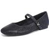 Vionic Alameda, Scarpa Mary Jane Donna, Blazer Blu Navy Serpente Goffrato, 40 EU Larga