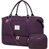 LOVEVOOK Borsone da Viaggio Donna Borsa Palestra Donna Bagaglio a Mano Easyjet Cabin Bag Weekend Travel Duffel Gym Bag con Organizer Valigia Grande Borsa Parto Ospedale Mamma Nascita per Aereo Fitness