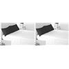 Miracle Home. Federe, 2 unità, 50% Cotone, 50% Poliestere, 70 x 50. Letto 135, Nero (Confezione da 2)
