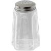 FMprofessional 22502 - Saliera in vetro/acciaio INOX, 280 ml, trasparente, argento