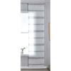Gardinenbox Francoforte 202460P_AMA - Tenda a pannello semitrasparente con binario di pannello, altezza x larghezza 245 x 60 cm, colore: grigio