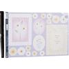 Kanban A4 Design Verticale della Carta di Stampa Floreale Topper, 10 unità, Crema
