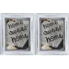 Zep Athis, Grigio, 15 x 20 cm, grey, legno (Confezione da 2)