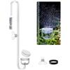 Clscea Diffusore di CO2 in acrilico per acquario, atomizzatore di CO2 a S, contatore di bolle con disco sostituibile e tappo rapido, per acquario e vasca, 40 cm (L)