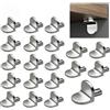 Alfven Perni per Mensole Armadio, 50 Pezzi Poggia Mensola Pioli Ø 5 mm Supporto per Perni per Scaffali Reggimensola Vetro per Vetrine Armadi Mobili Librerie (Silver)