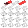 Donola Magnete porta armadio fermo magnetico, 6 pezzi ultra sottile chiavistelli magnetici in metallo da incollare magnete chiusura adesiva forte magnete per porta scorrevole cassetti finestra armadio (12 pz