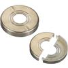 PATIKIL Flangia Divisa a Parete, 20/25/32mm Copri Tubi Termosifoni Copertura Piastra Rotonda in ABS Spessore Tagliabile per Tubo Acqua Rubinetto Decorazione,10mm Altezza, 2 Pezzi, Grigio