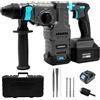 Cecotec Martello Perforatore a Batteria SDS Plus Colossus 8000 ShockAbsorber Killer. 3J, Batteria NEX21, Motore Brushless, Velocità Regolabile, Adattatore, Valigetta, Punte e Scalpelli