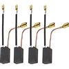 ECSiNG 2 paia di spazzole in carbonio da 6,3 x 10 x 19 mm/0,25 x 0,39/0,7 pollici con connettore a molla Martello parte di ricambio compatibile con accessori per utensili elettrici TE54 TE55 TE504