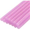 QUARKZMAN Mini Stick Colla a Caldo per Pistola Colla a Caldo 11mm x 100mm Rosa Glitterato 12pz
