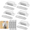 CIATBYYJ 5 chiusure magnetiche per porte, mobili, cassetti, colore bianco, 5 pezzi