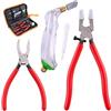 Swpeet 3Pcs pieghe in vetro pesante, pieghe Breaker Grozer e kit di taglio di vetro di alimentazione di olio di presa, strumento di taglio di colorato professionale con punte in gomma extra perf