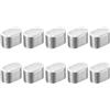 QUARKZMAN 10pz Chiave a Piuma Estremità Rotonda, 6x6x10mm Chiavette Elastiche Acciaio Inossidabile Professionale Chiavetta Parallela per Albero Trasmissione per Industria Meccanica Fissaggi
