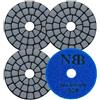 NBB tamponi diamantati da lucidatura 50mm/2 disco di rinnovo Spugnette levigatura diamantata per lucidare a secco e umido granito marmo pietra ceramica con supporto in nylon ottima finitura (50#, 4)