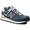 New Balance 574 Scamo/Mesh Cordura Blu Scuro/Grigio Chiaro Uomo