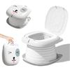 BORDEAG Sedile Vasino Portatile per Bambini, Sedile Portatile Vasino per Bambini, Vasino da Viaggio per Esterni, Sedia da Toilette Pieghevole, Addestramento Sedile WC Pieghevole per Bambini (Gray)