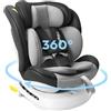 Miophy 360 Girevole I-size Seggiolino Auto Isofix, 40-150 cm, 0-12 anni