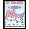 Pyramid International Sanrio (My Melody & Kuromi Bff) - Stampa da collezione incorniciata, 30 x 40 cm, taglia unica
