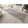 Hanse Home Orken Tappeto orientale a pelo corto, vintage, morbido tappeto orientale, adatto per camera da letto, sala da pranzo, soggiorno, corridoio, cucina, grigio crema, 80 x 200 cm
