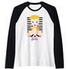 Barbie Maglietta donna Barbie, Ufficiale, BB60, Multicolori Maglia con Maniche Raglan